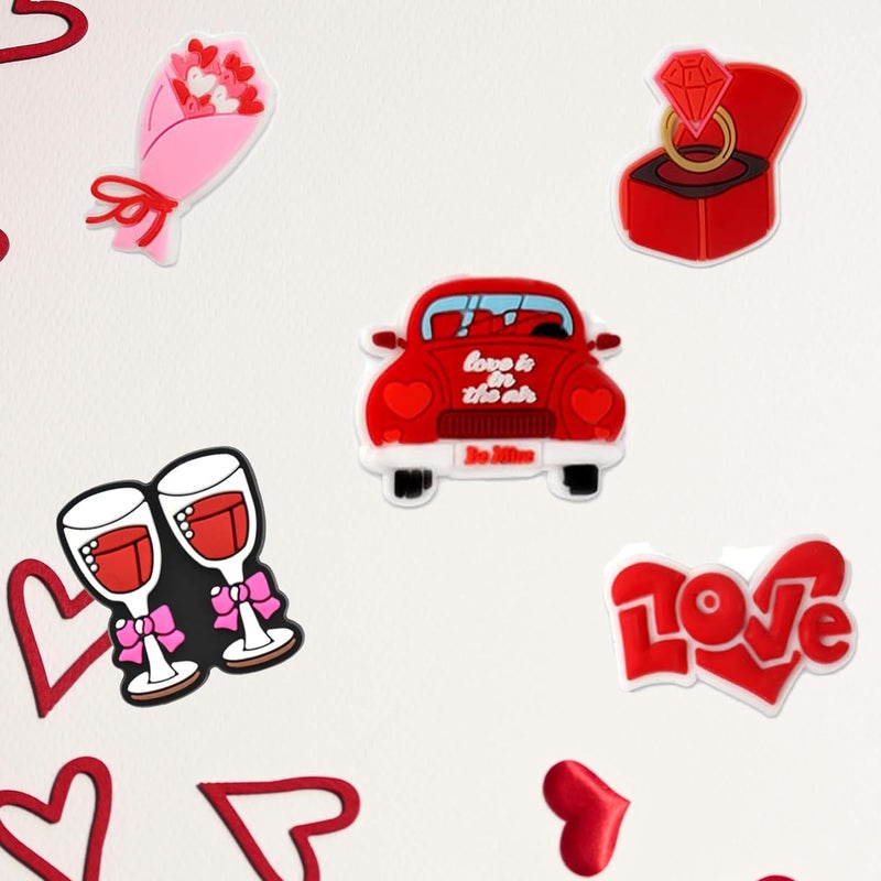 BULKITEM 25 Pcs Gamer, Summer, Nurse, Pink, Hunting, Black,USA american flag crocs,Shoe Charms, Cute Shoe Accessories Gifts Charms for Teens Kids Adults - Image 2